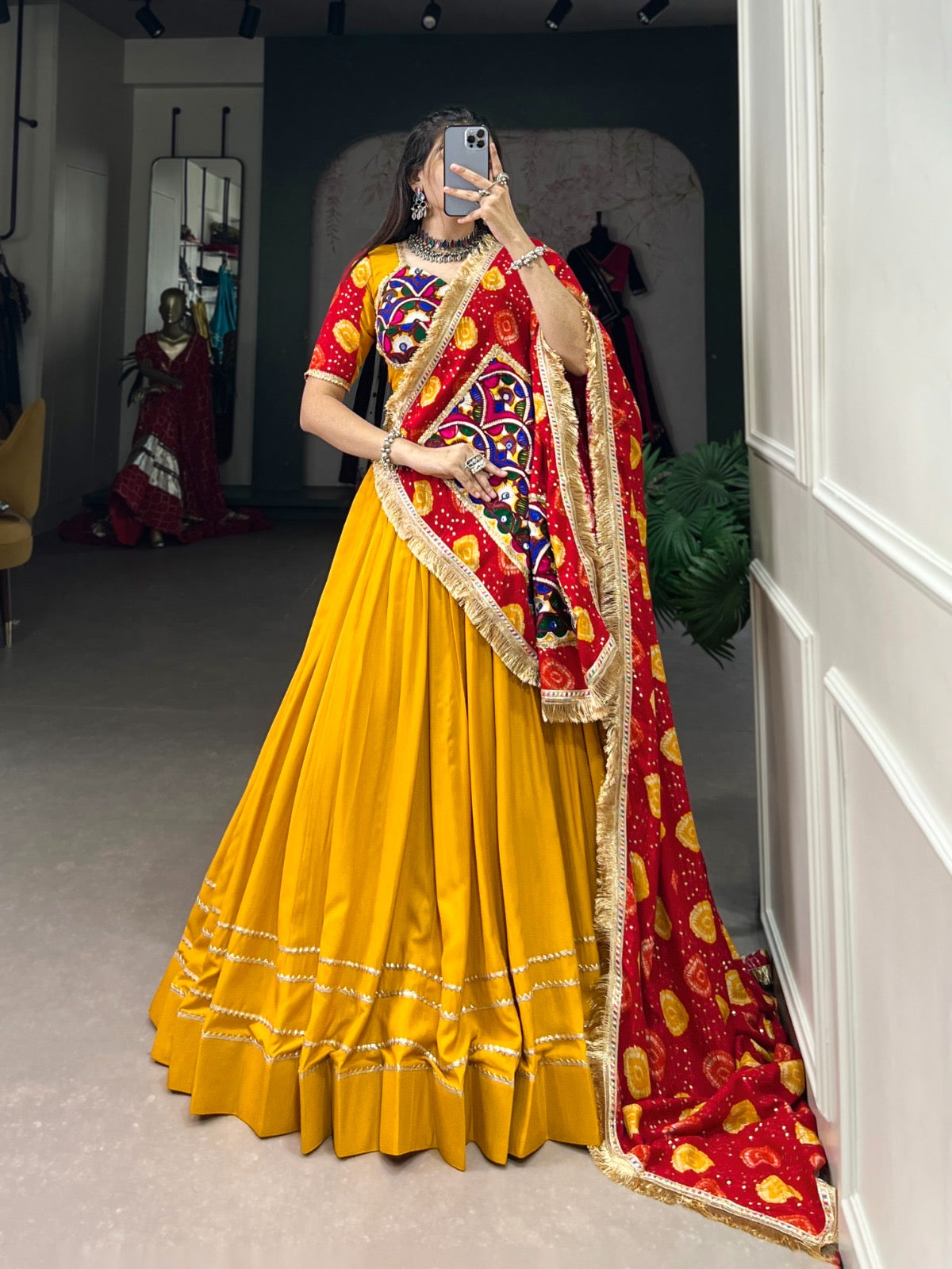 Gamthi Grace Navratri Lehenga Set