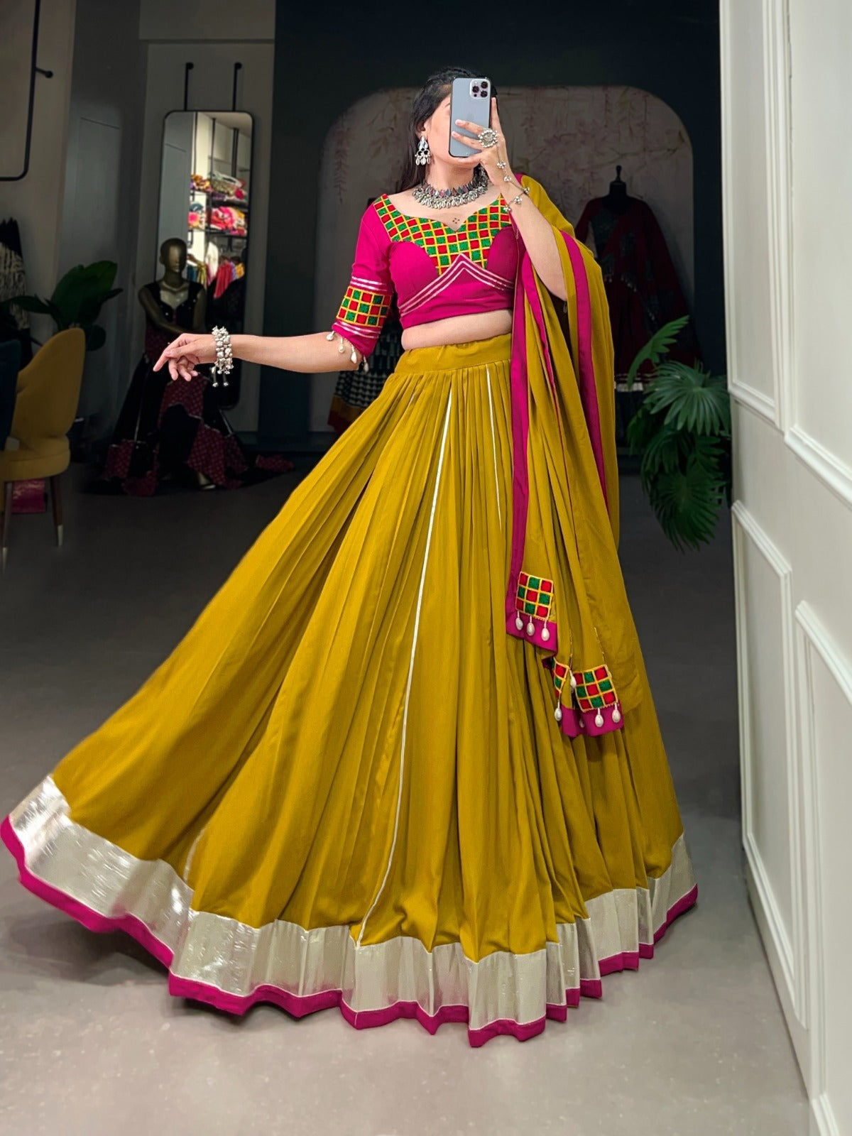 Mustard Melody Chaniya Choli